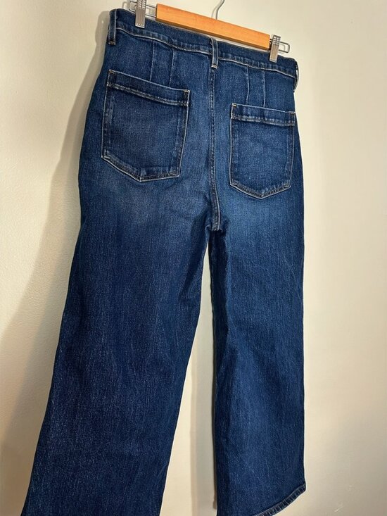 Sezane Denim - Sezane Denim High-Rise Wide-Leg Jeans Sz 42/10